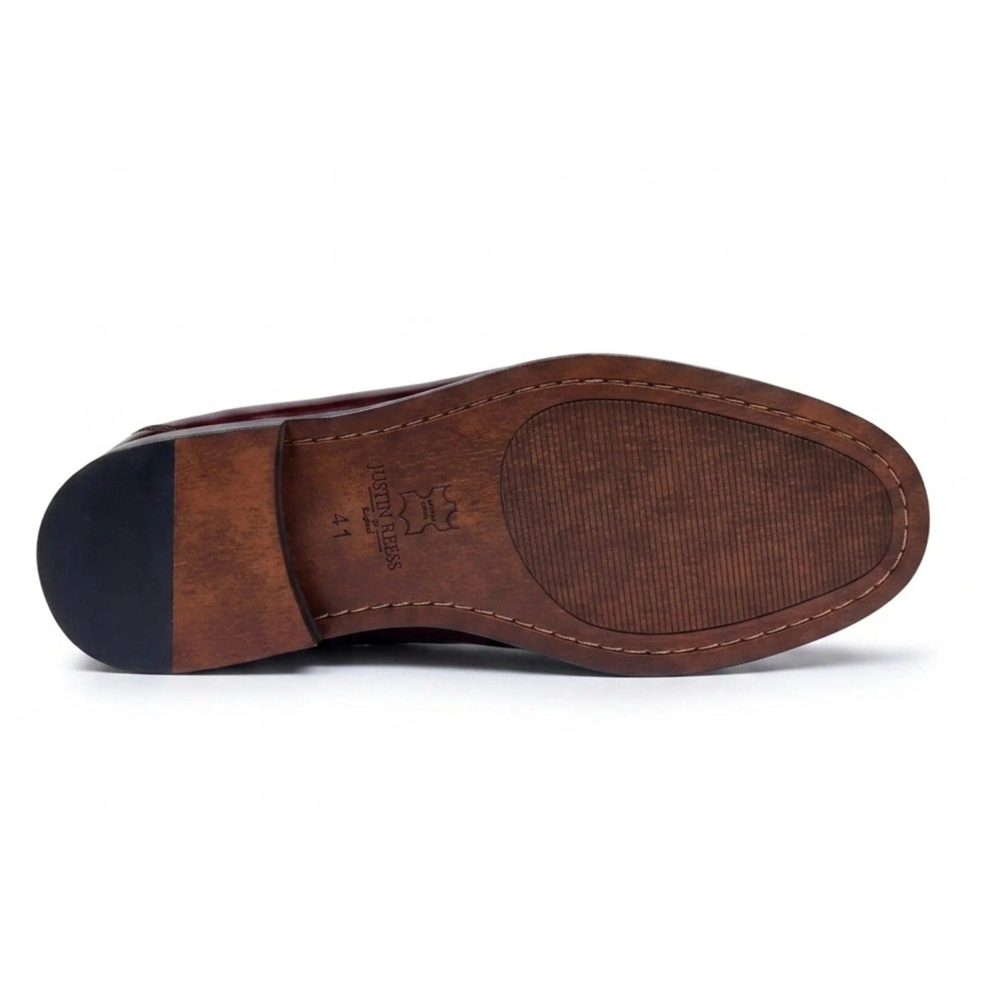 Joseph - Herre bordeauxrøde Penny Loafers i laklæder