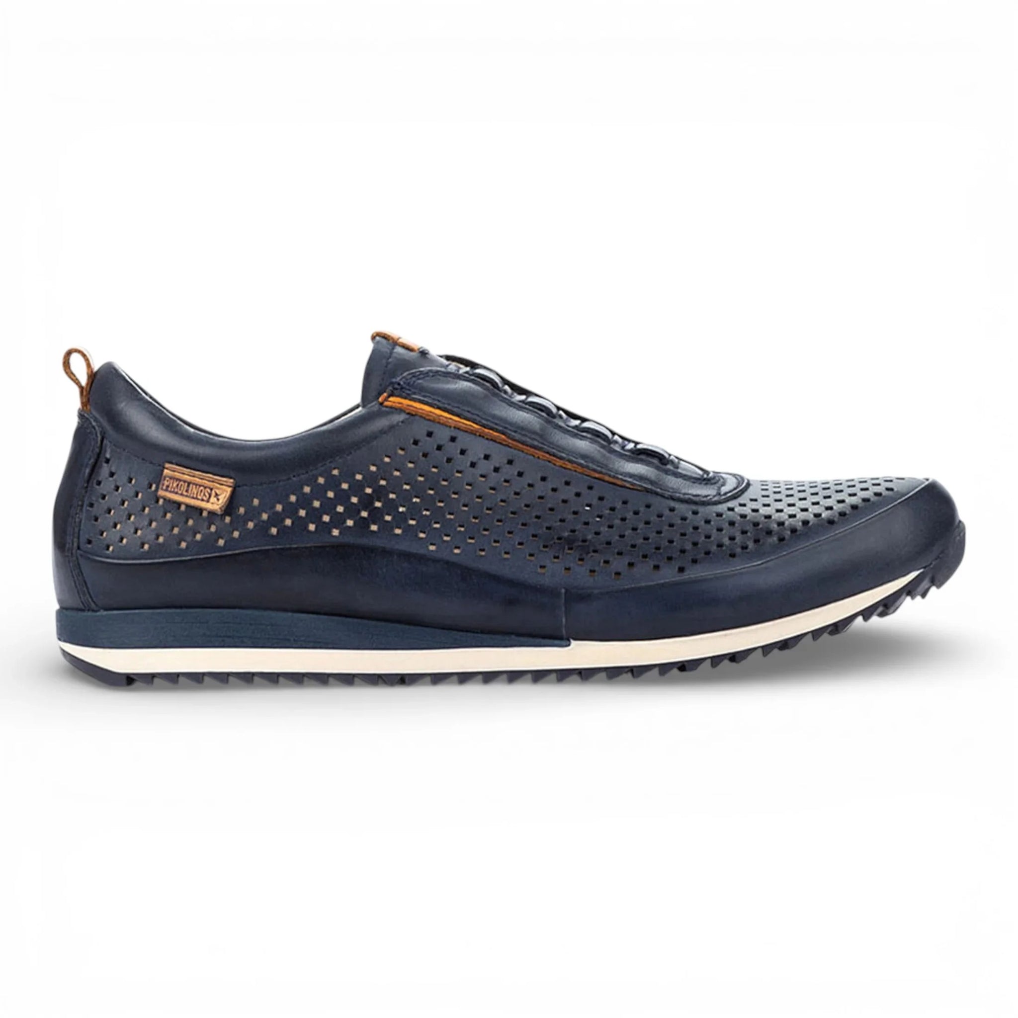 Liverpool - Herre Blå Læder Elastiske Slip-on Sneakers