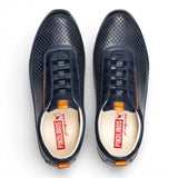 Liverpool - Herre Blå Læder Elastiske Slip-on Sneakers