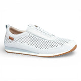 Liverpool - Herre hvide elastiske slip-on sneakers i læder