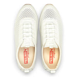 Liverpool - Herre hvide elastiske slip-on sneakers i læder