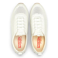Liverpool - Herre hvide elastiske slip-on sneakers i læder