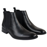 Men's Chelsea Slip On Black Ankle Boots