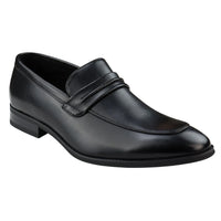 Men's Moccasin Black Loafers Shoes Leather Lined Slip On Smart Formal Shoe