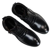 Men's Lace Up Black Ankle Boots