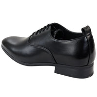 Men's Lace Up Black Derby Oxford Shoes