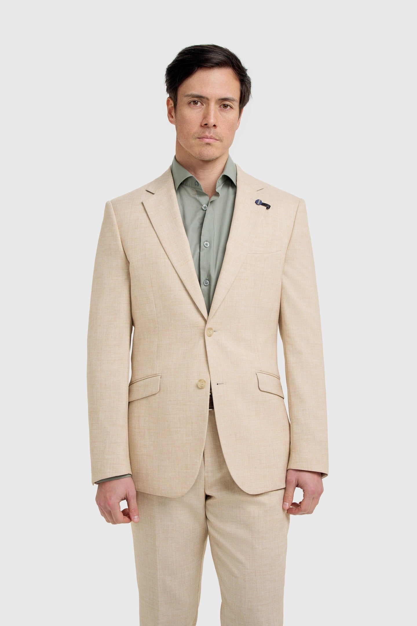 Malibu - Herre Beige Tekstureret Blazer