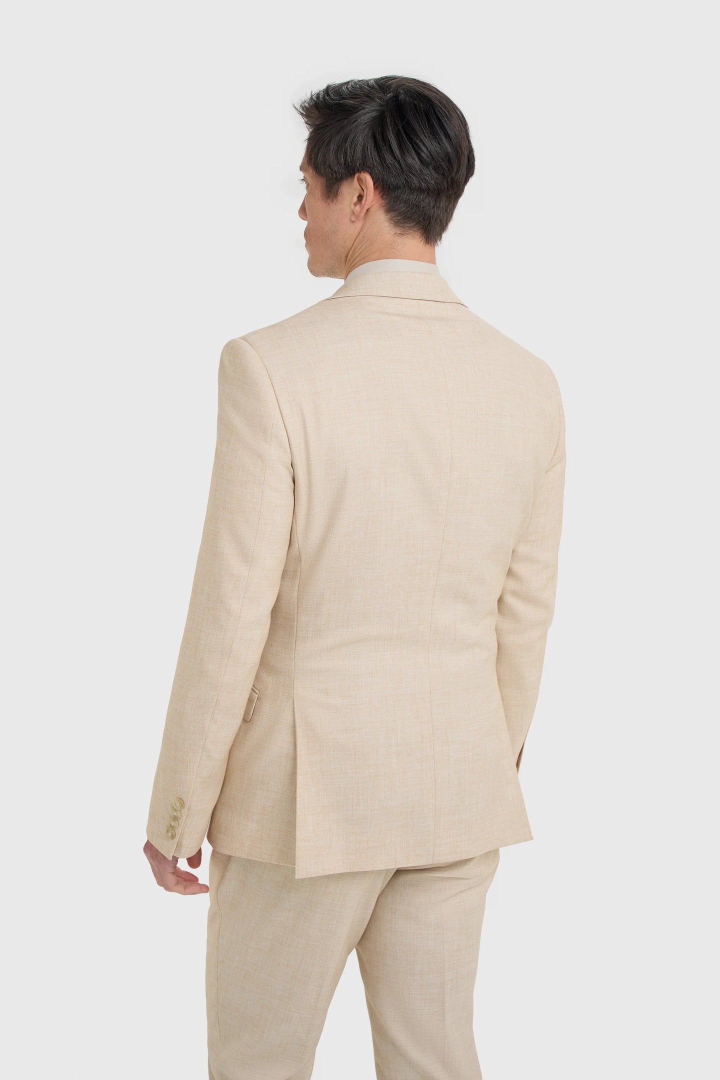 Malibu - Herre Beige Tekstureret Blazer