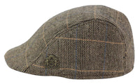Marc Darcy DX7 Mens Tweed Vintage Retro Grandad Flat Caps Hats Peaky Blinders Check Classic