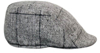 Marc Darcy Kristian Mens Tweed Vintage Retro Grandad Flat Caps Hats Peaky Blinders Check Classic