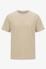 Beige klassisk T-shirt i bomuldsblanding til mænd