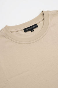 Beige klassisk T-shirt i bomuldsblanding til mænd