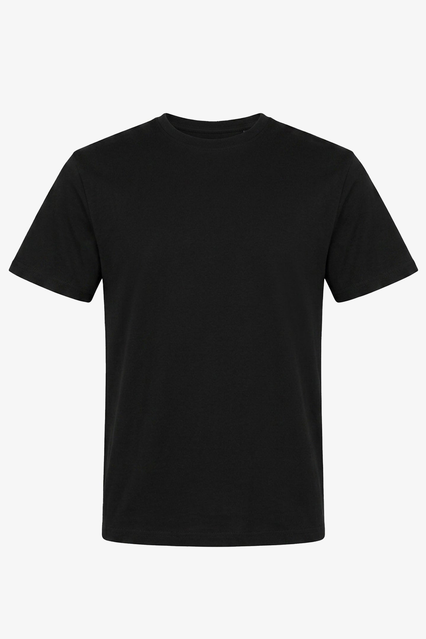 Sort klassisk T-shirt i bomuldsblanding til mænd