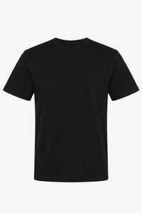Sort klassisk T-shirt i bomuldsblanding til mænd