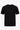 Herre sort klassisk strikket T-shirt med korte ærmer og rund hals