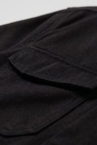Herre sort bomuldstwilljakke - Trucker Overshirt