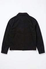 Herre sort bomuldstwilljakke - Trucker Overshirt