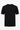 Herre sort strikket T-shirt med normal pasform og rund hals, korte ærmer