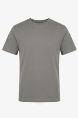 Herre T-shirt i klassisk bomuldsblanding med trækulsgrå