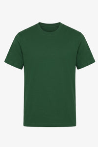 Klassisk grøn bomulds-T-shirt til mænd