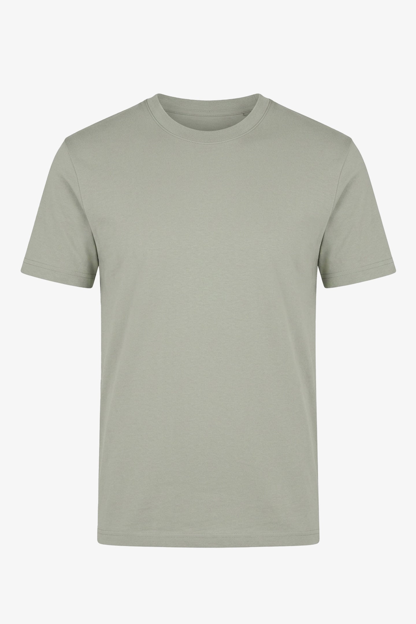 Klassisk grå bomulds-T-shirt til mænd