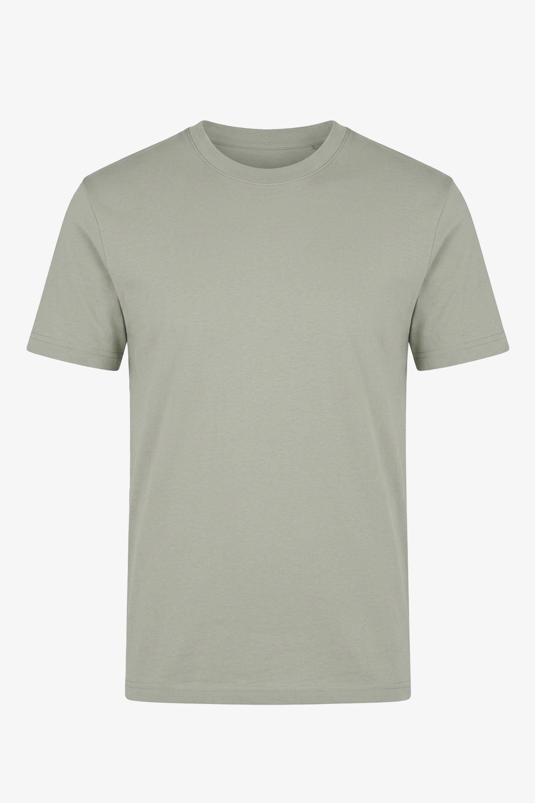 Klassisk grå bomulds-T-shirt til mænd