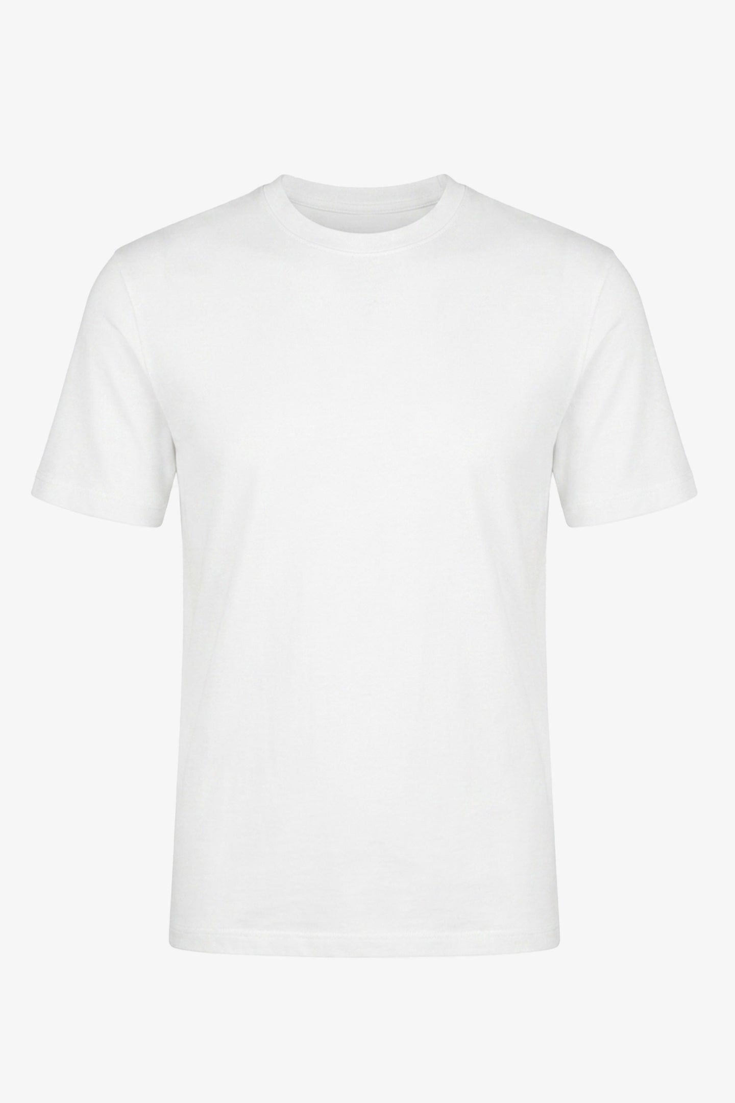Klassisk herre-T-shirt i off-white bomuld