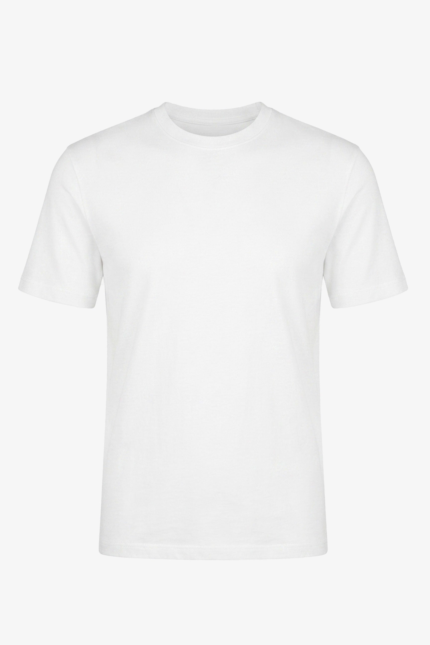 Klassisk herre-T-shirt i off-white bomuld
