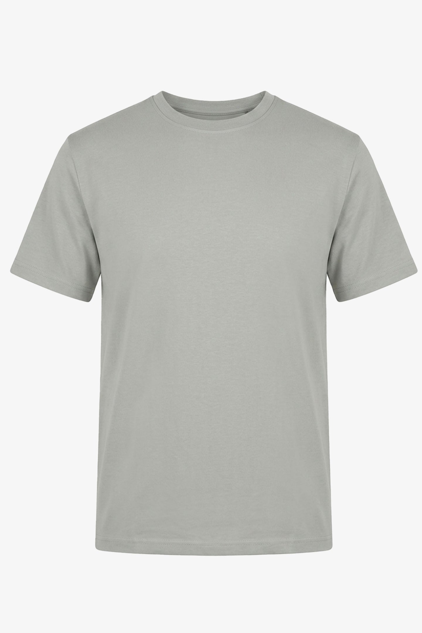 Herre grå klassisk bomuldsblanding T-shirt