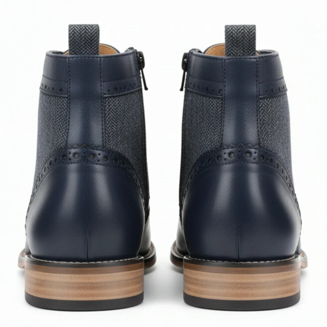 Herre Wingtip Brogue ankelstøvler