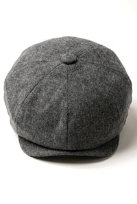 Herre 8 Panel Newsboy Cap - Cavani Martez - Mørkegrå