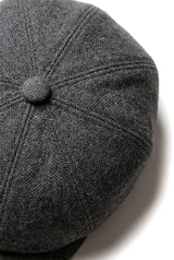 Herre 8 Panel Newsboy Cap - Cavani Martez - Mørkegrå