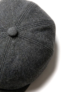 Herre 8 Panel Newsboy Cap - Cavani Martez - Mørkegrå
