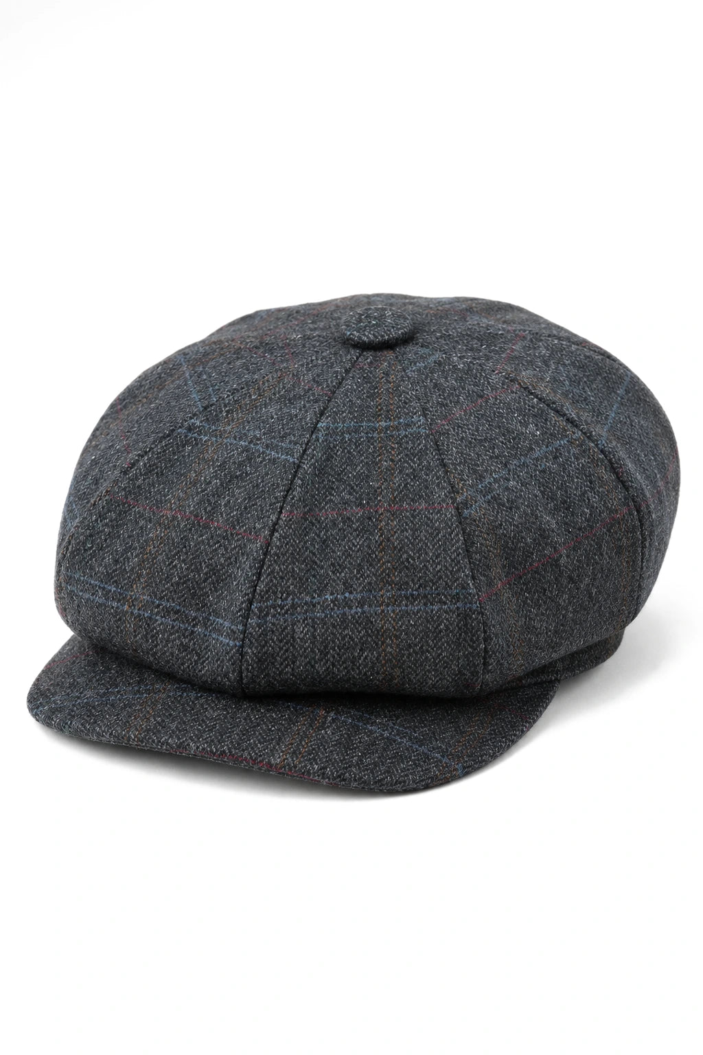 Herre 8-panels Razor Baker Boy-hat i uld, tweed og Blinders Newsboy-stil