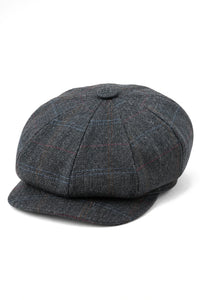 Herre 8-panels Razor Baker Boy-hat i uld, tweed og Blinders Newsboy-stil