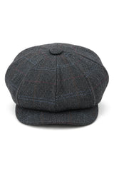 Herre 8-panels Razor Baker Boy-hat i uld, tweed og Blinders Newsboy-stil