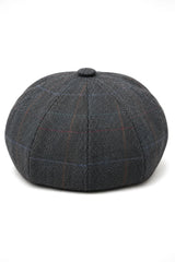 Herre 8-panels Razor Baker Boy-hat i uld, tweed og Blinders Newsboy-stil