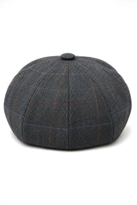 Herre 8-panels Razor Baker Boy-hat i uld, tweed og Blinders Newsboy-stil