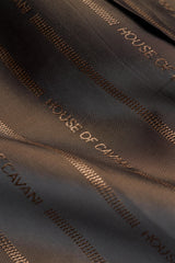 Herre brun uldblanding i tweed med houndstooth-mønster