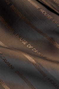 Herre brun uldblanding i tweed med houndstooth-mønster