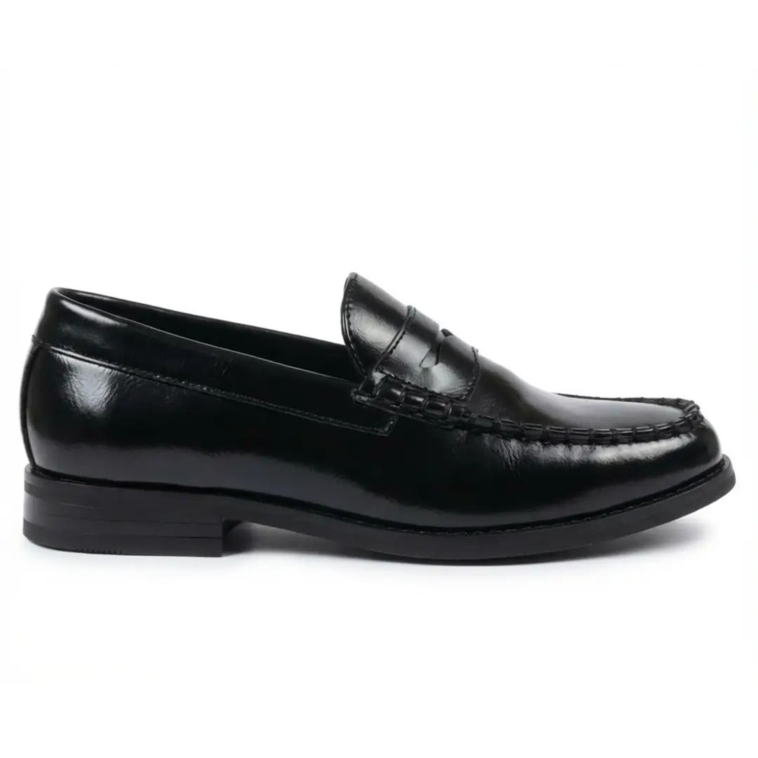 Herre klassiske Penny PU-læderloafers