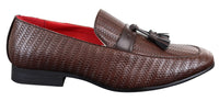 Mens Classic Tassel PU Leather Loafers