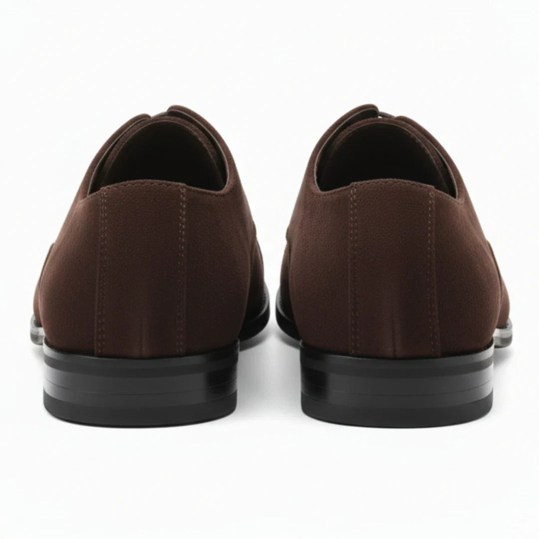 Herre Oxfordsko i imiteret ruskind med snørebånd