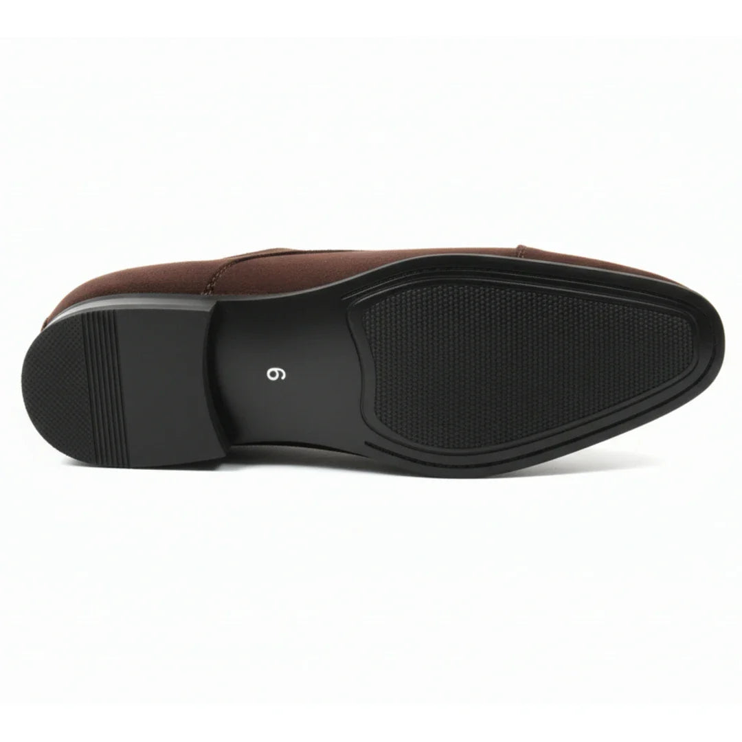 Herre Oxfordsko i imiteret ruskind med snørebånd