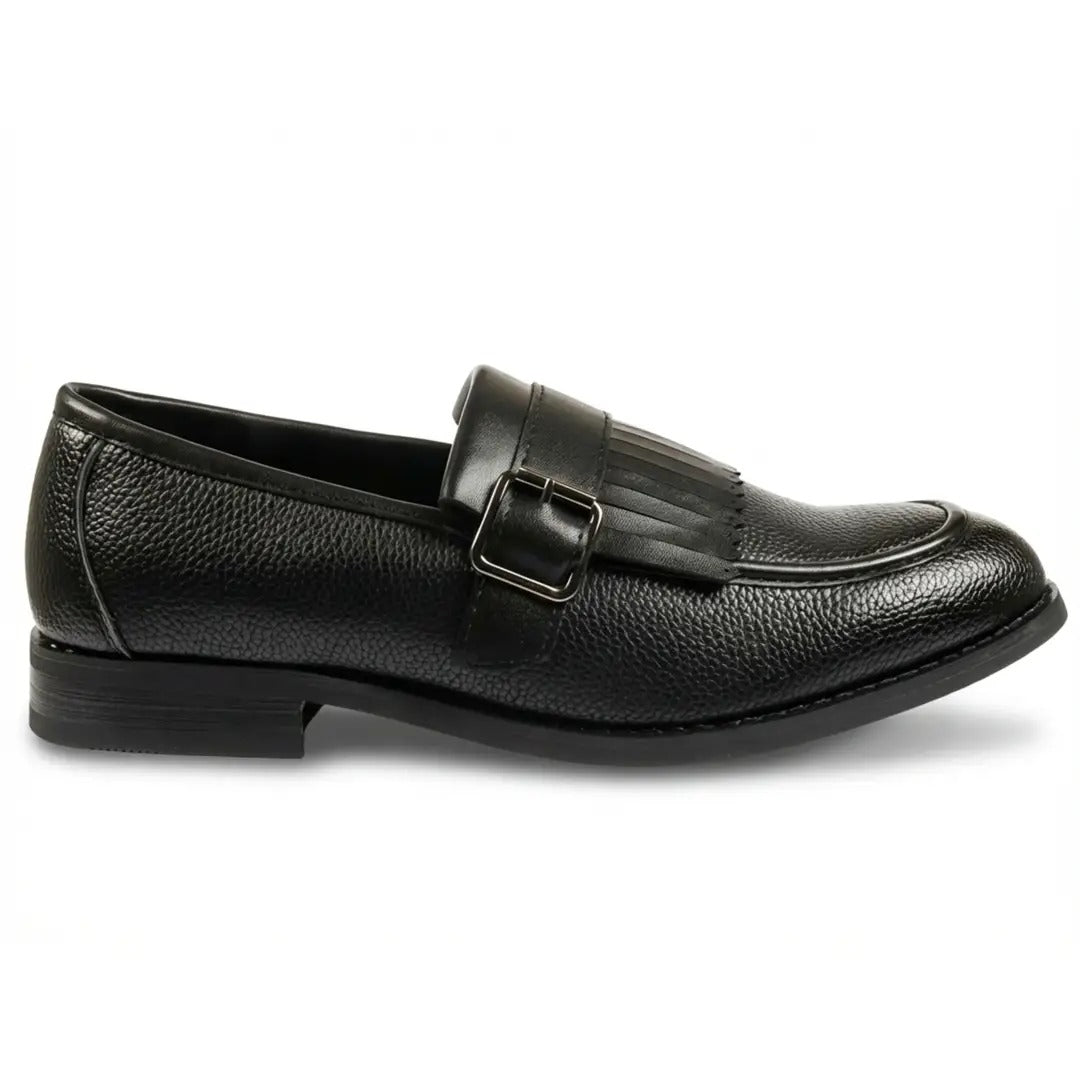 Herreloafers med frynser og monkstrap