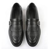 Herreloafers med frynser og monkstrap