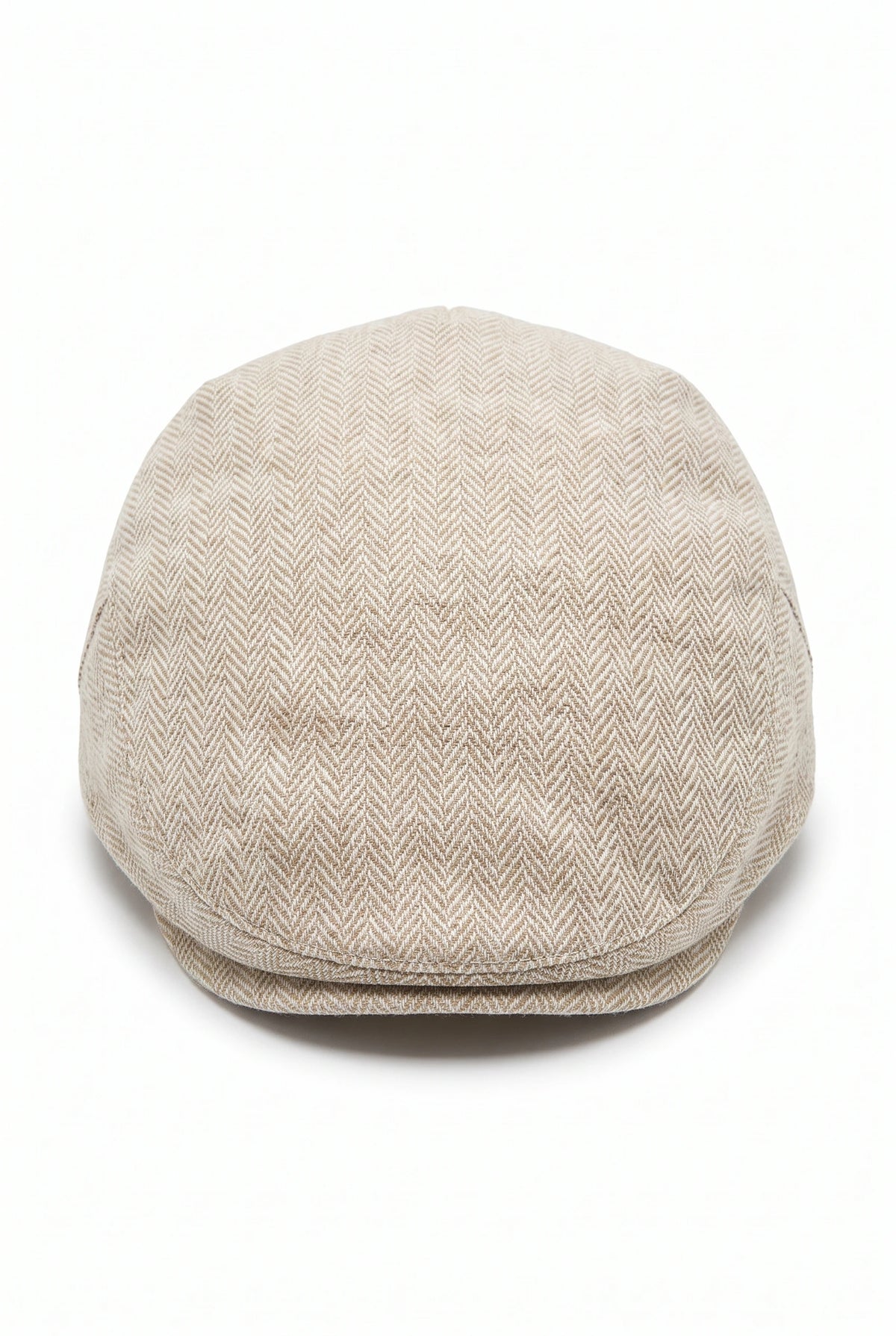 Beige klassisk flad kasket til mænd