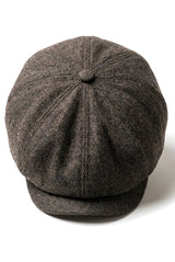 Herre Herringbone Newsboy Classic Sixpack - Brun