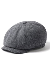 Herre Herringbone Newsboy Classic Sixpack - Grå