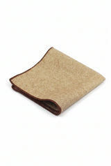 Herre khaki tweed lommeklud